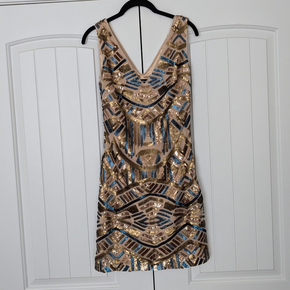 Bebe sequin short dress